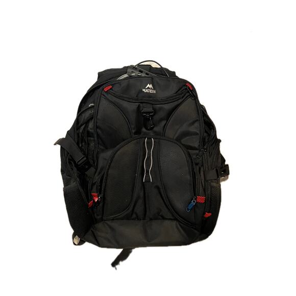 Matein Travelers Black Padded Backpack - Picture 1 of 6